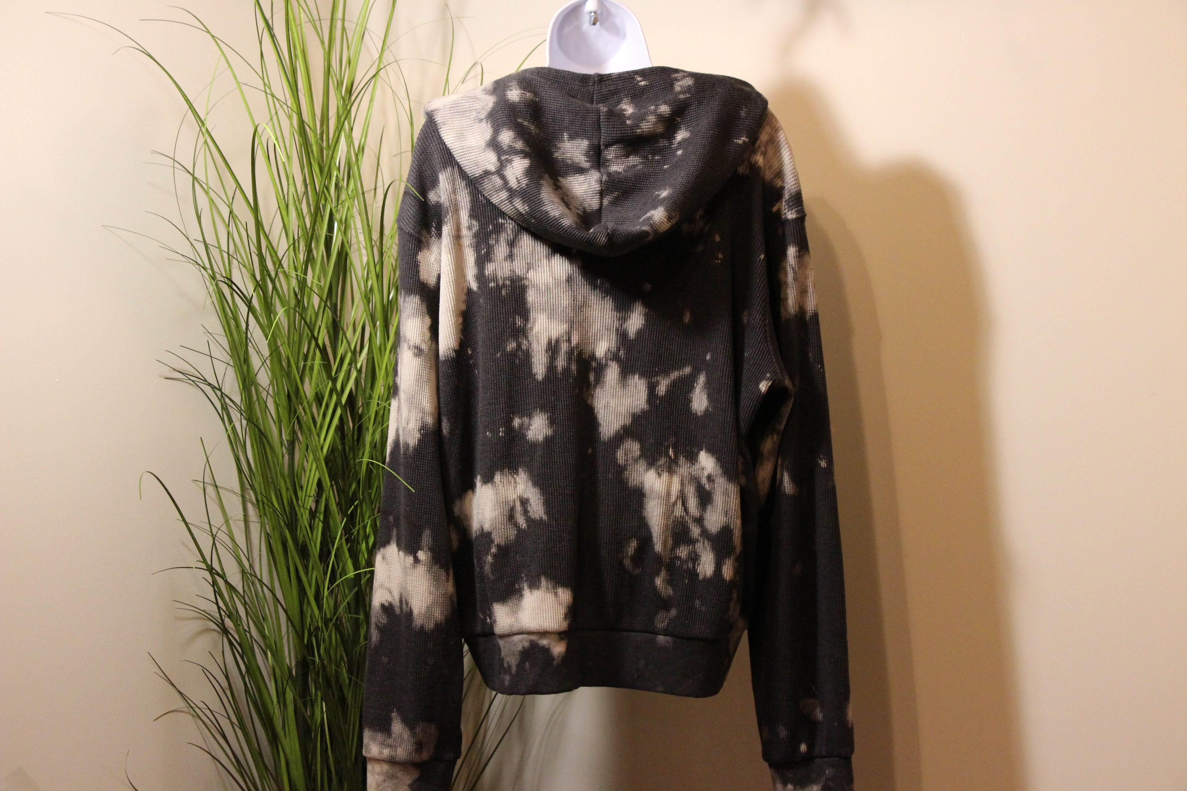 Size M RD Styles Tie Dye Waffle Zip Up Hoodie