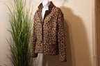 Leopard Print Merino Wool Blazer