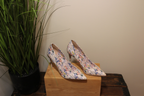 Size 8 Aldo Floral Print 3 Inch Pumps