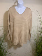 SOYA CONCEPT V NECK RIBBED SWEATER - Consigned with VARDO Vintage & Valuables vvvardo.ca