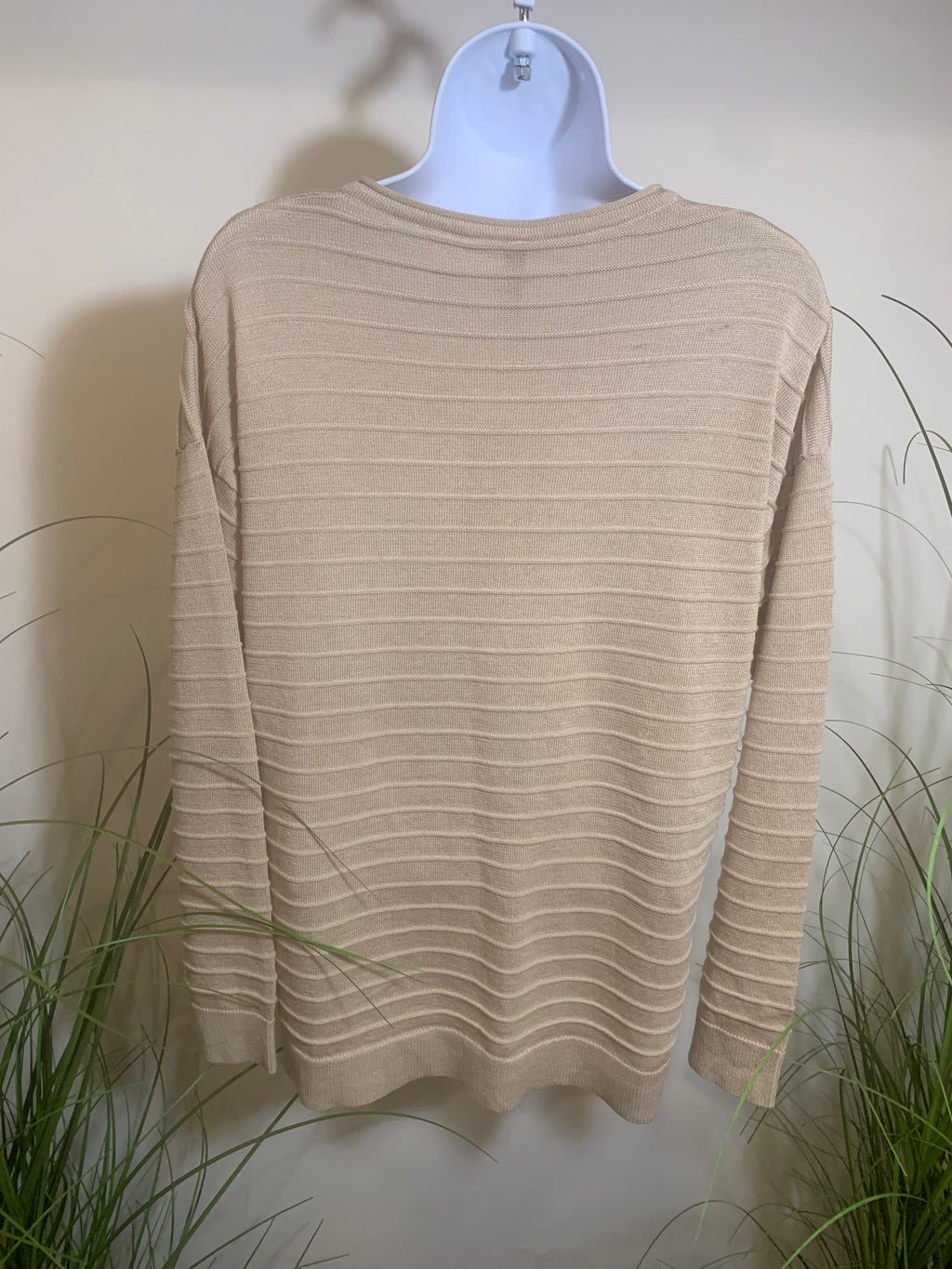 SOYA CONCEPT V NECK RIBBED SWEATER - Consigned with VARDO Vintage & Valuables vvvardo.ca