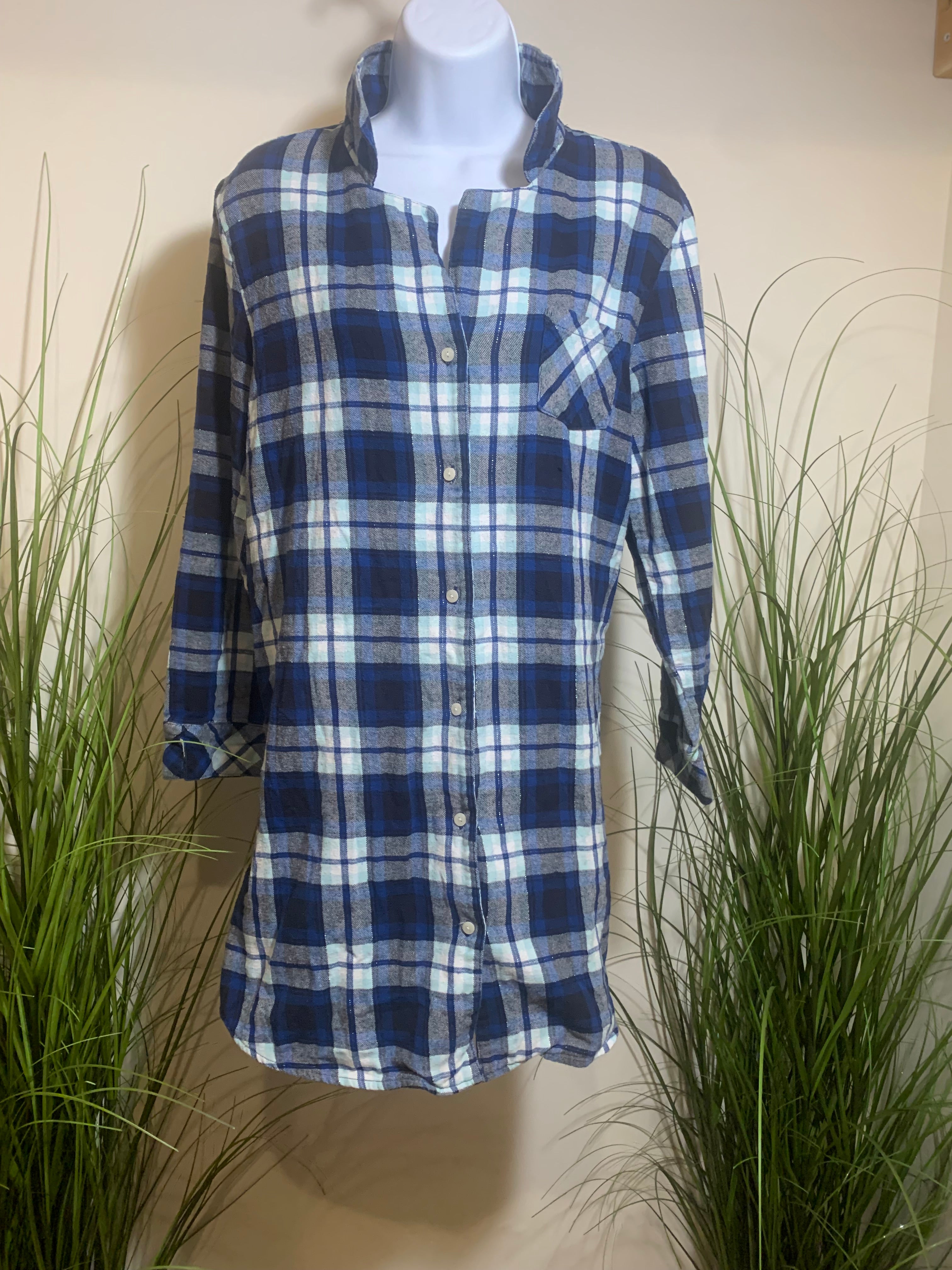 BUFFALO LONG PLAID BUTTON DOWN SHIRT- Consigned with VARDO Vintage & Valuables vvvardo.ca