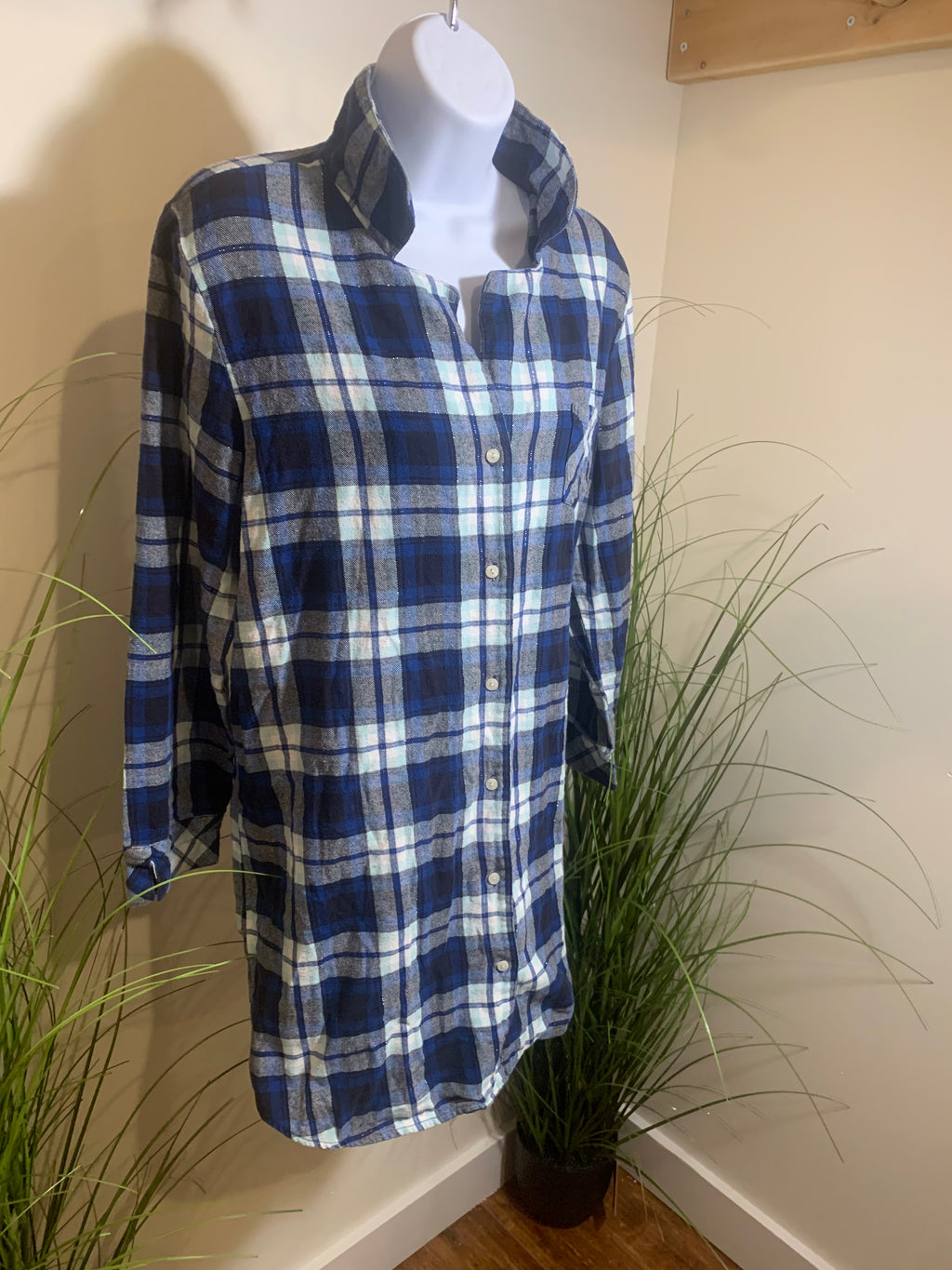 BUFFALO LONG PLAID BUTTON DOWN SHIRT- Consigned with VARDO Vintage & Valuables vvvardo.ca