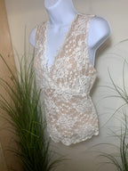 CABI LACE LINED CAMISOLE - Consigned with VARDO Vintage & Valuables vvvardo.ca