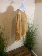 B.K. Mesh Blouse with Ribbed Camisole Fits M/L