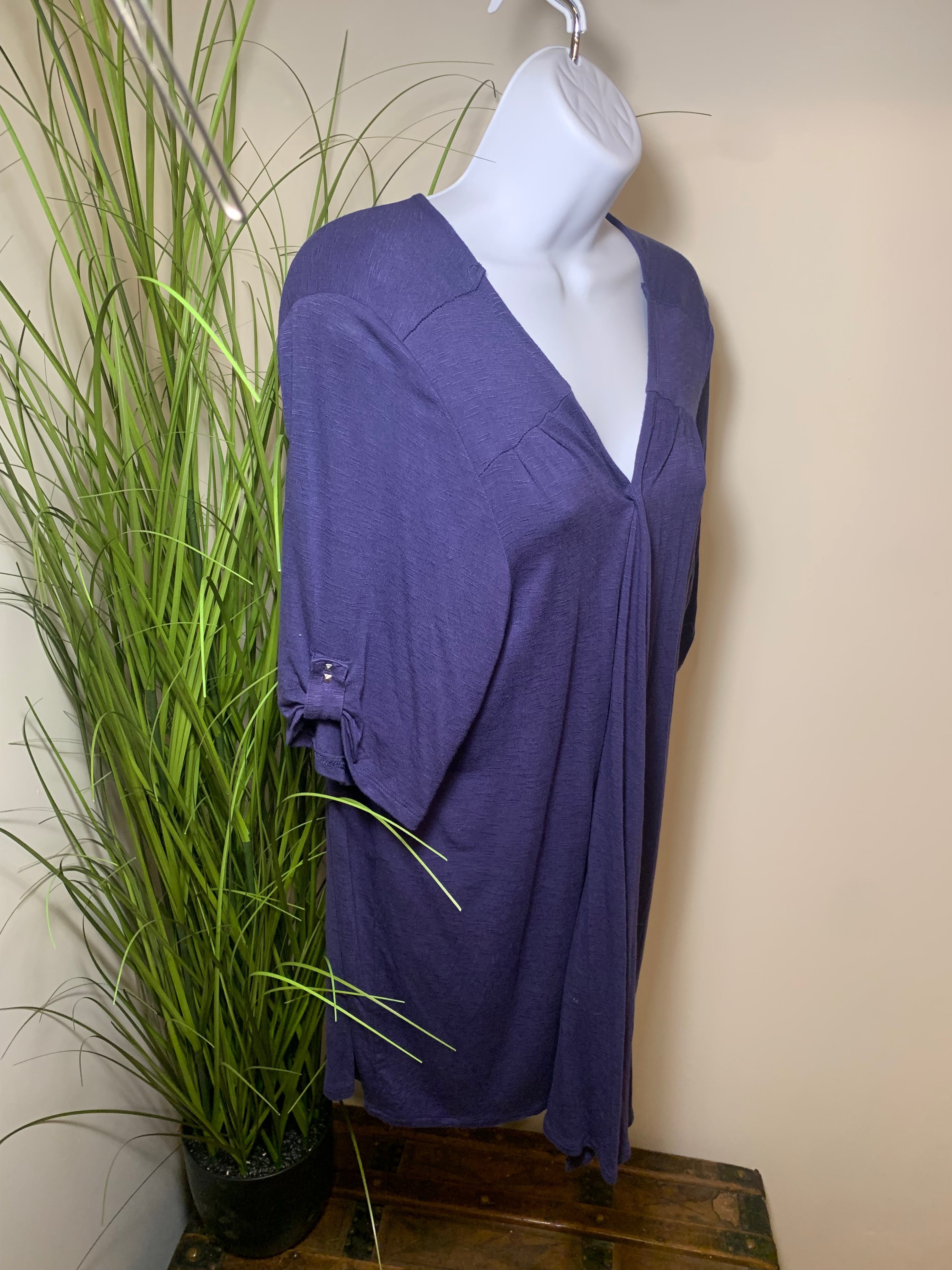 Light Weight Reitman's Short Sleeve Cardigan with Decorative Strap Sleeves