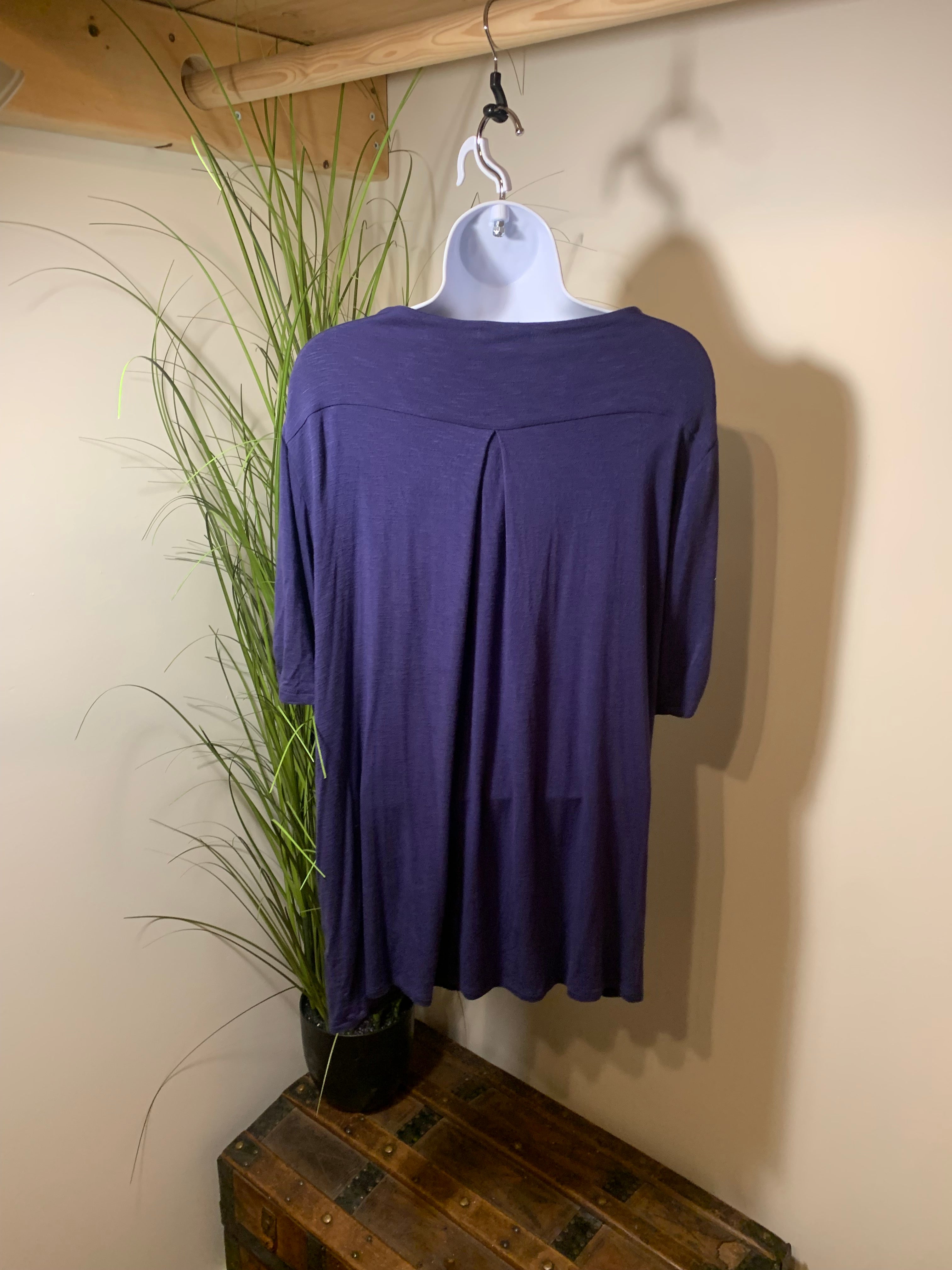 Light Weight Reitman's Short Sleeve Cardigan with Decorative Strap Sleeves