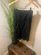 Size 2 Cleo Petites Black Lace Skirt with Lining