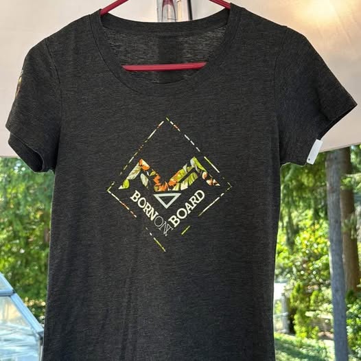 Born on board T-shirt- Tropical Print