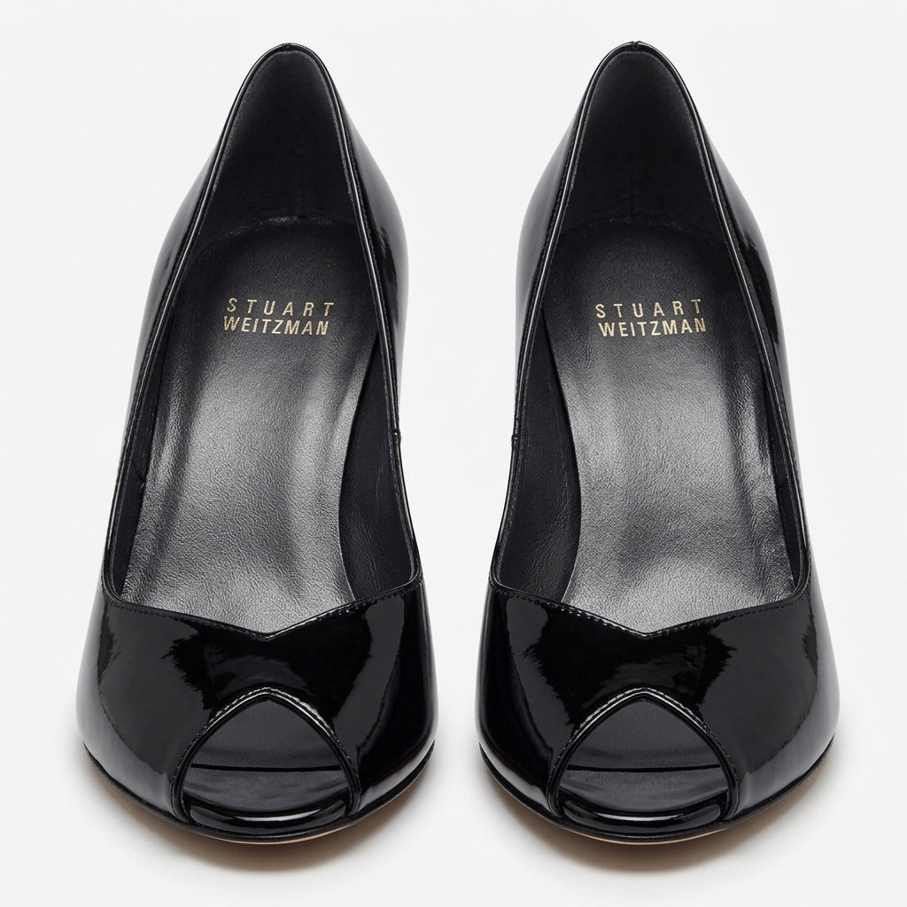 Size 8.5 Stuart Wietzman Patent Leather Black Heels Vardo Vintage and Valuables Consignment